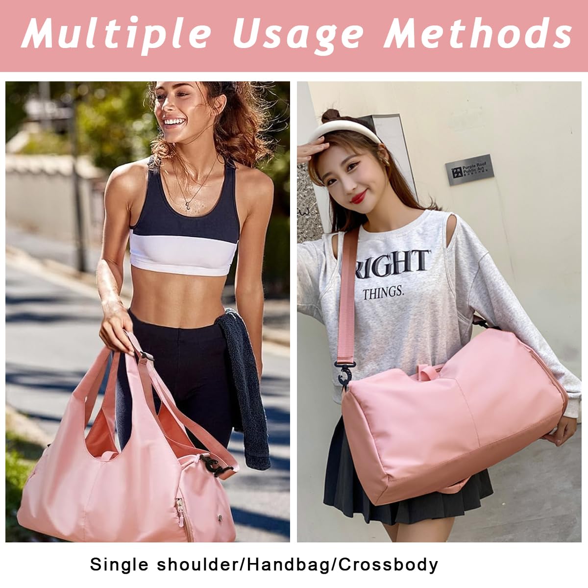 PALAY Women's Travel Duffle Yoga Bag Large Carry Bag with Shoe Compartment & Wet Compartment Travel Bag Men's Gym Sports Gym Bag for Yoga Mats & Yoga PALAY Women's Travel Duffle Yoga Bag Large Carry Bag with Shoe Compartment & Wet Compartment Travel Bag Men's Gym Sports Gym Bag for Yoga Mats & Yoga